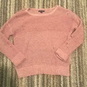 American Eagle fall pink sweater!